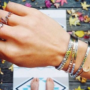 “I love you to the moon and back” bangle